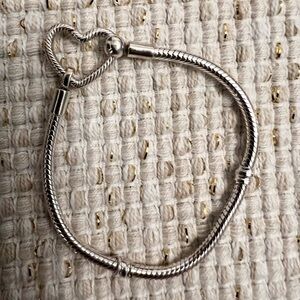[Pandora] Silver Heart Bracelet